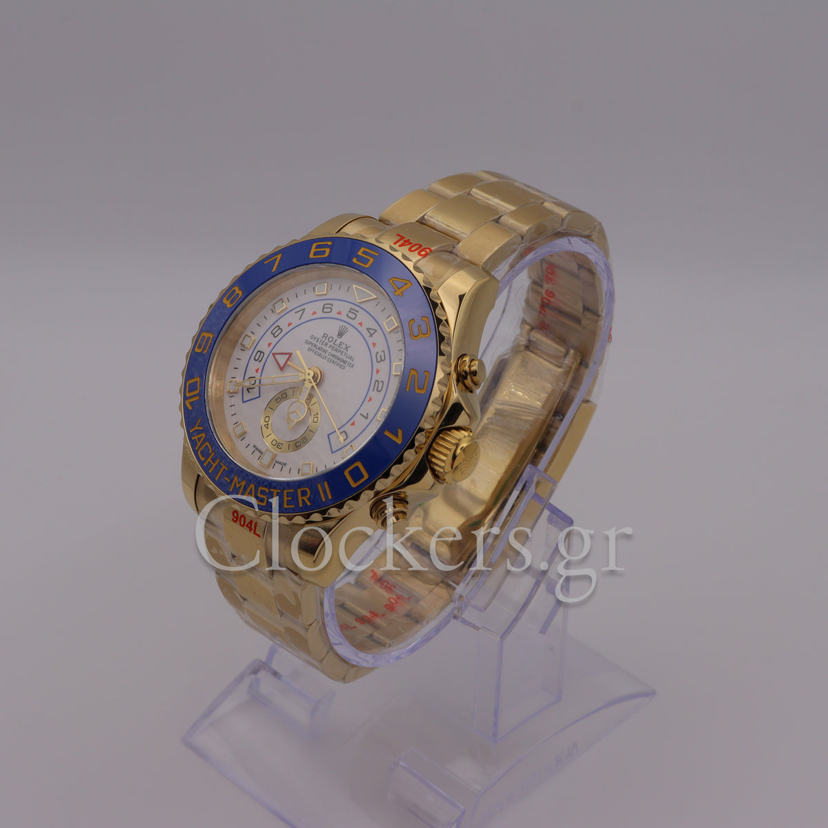YACHT-MASTER II GOLD BLUE CERAMIC BEZEL 44MM CLONE