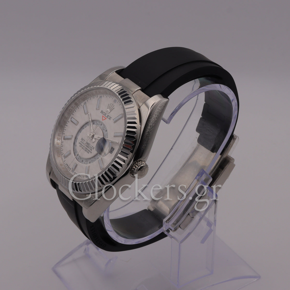 SKY-DWELLER WHITE DIAL AUTOMATIC MEN'S RUBBER