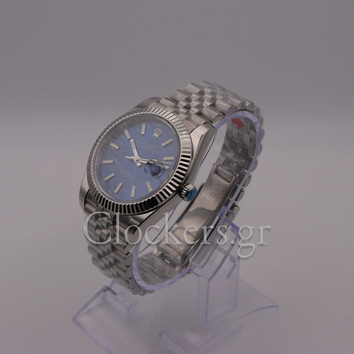 DATE JUST SS 41MM BLUE DIAL STICK MARKERS JUBILEE