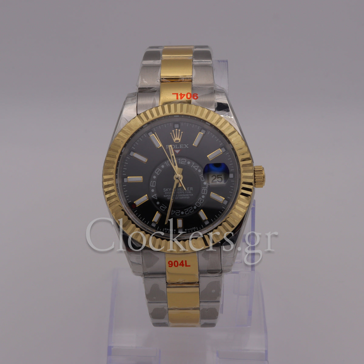 SKY-DWELLER 2-TONE BLACK  DIAL STICK MARKERS