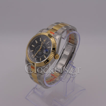 SKY-DWELLER 2-TONE BLACK  DIAL STICK MARKERS
