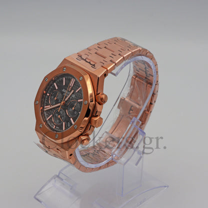 AUDEMARS PIGUET ROYAL OAK CHRONOGRAPH PINK GOLD BLACK DIAL 26239OR.OO.D821CR.