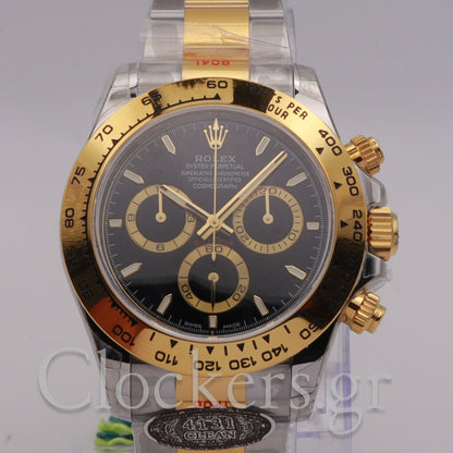Rolex Daytona  2025 126503 Daytona 40mm Two Tone Yellow Gold Black Dial Oyster Bracelet 1:1