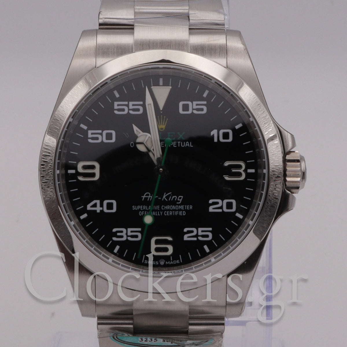 Rolex Air King oyster green logo with oyster steel 40mm .126900 full set