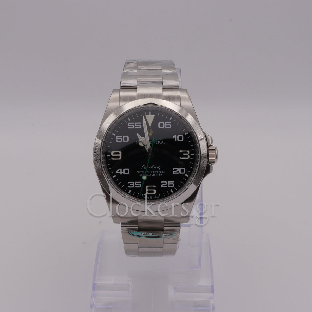 Rolex Air King oyster green logo with oyster steel 40mm .126900 full set