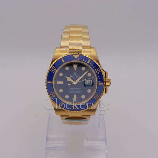 Rolex Submariner Date Full Yellow Gold Bluesy 126618LB Full Set
