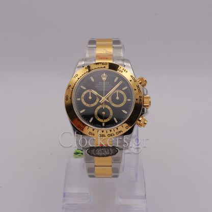 Rolex Daytona  2025 126503 Daytona 40mm Two Tone Yellow Gold Black Dial Oyster Bracelet 1:1