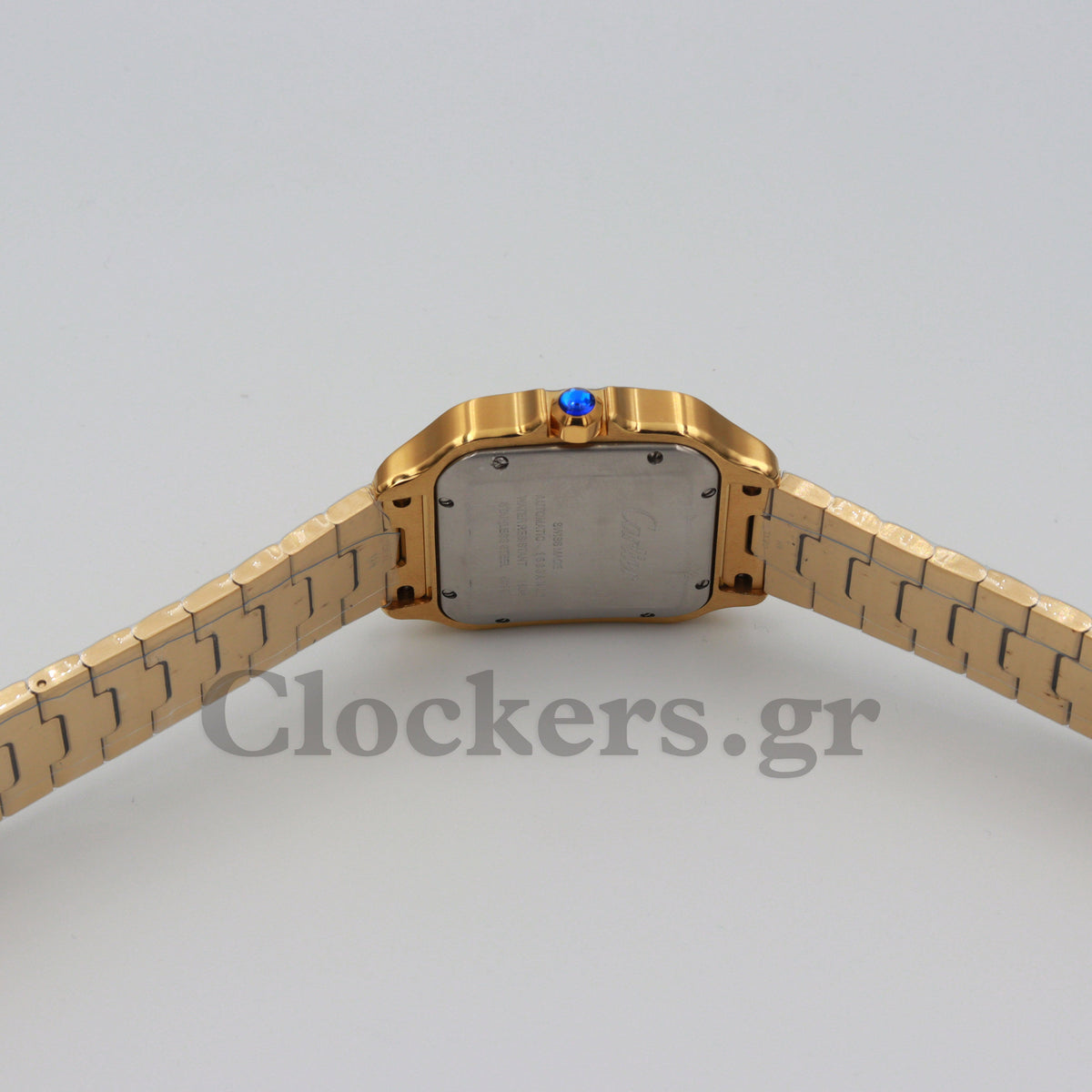 SANT0S DE CARTIER WATCH LARGE MODEL, AUTOMATIC,  GOLD,  INTERCHANGEABLE