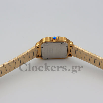 SANT0S DE CARTIER WATCH LARGE MODEL, AUTOMATIC,  GOLD,  INTERCHANGEABLE
