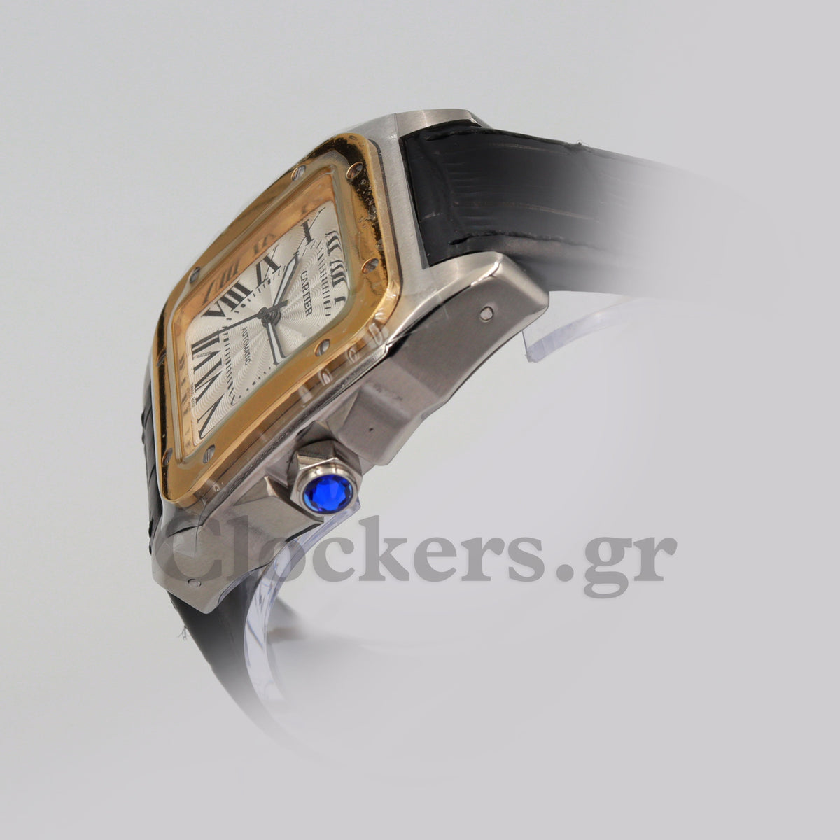 SANT0S DE CARTIER  AUTOMATIC, YELLOW GOLD AND STEEL, TWO 1:1