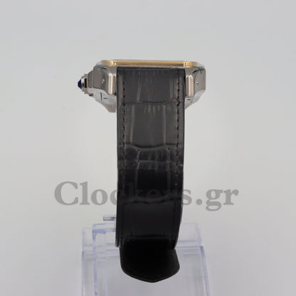 SANT0S DE CARTIER  AUTOMATIC, YELLOW GOLD AND STEEL, TWO 1:1