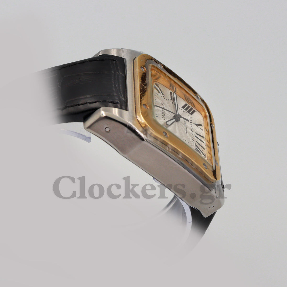 SANT0S DE CARTIER  AUTOMATIC, YELLOW GOLD AND STEEL, TWO 1:1