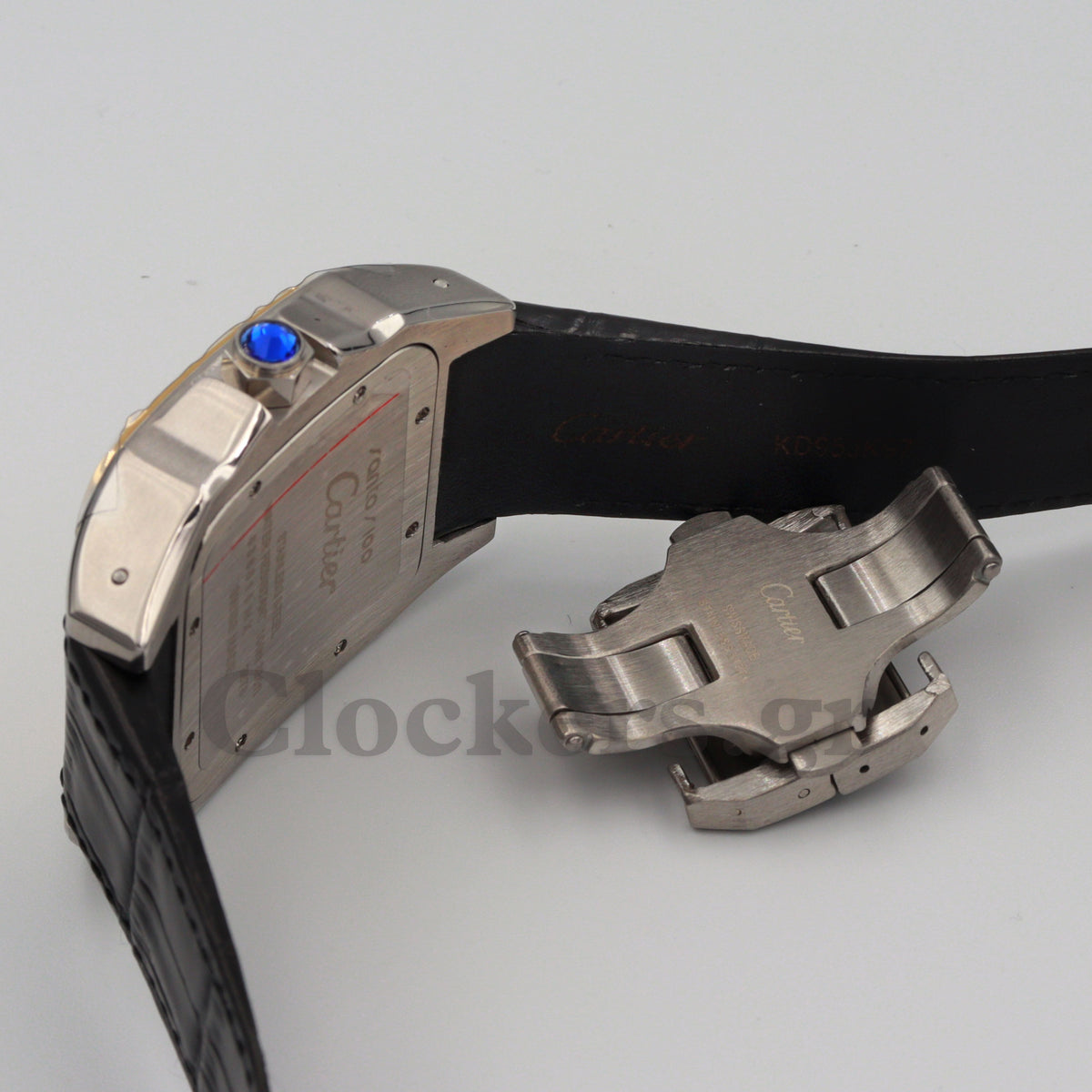 SANT0S DE CARTIER  AUTOMATIC, YELLOW GOLD AND STEEL, TWO 1:1