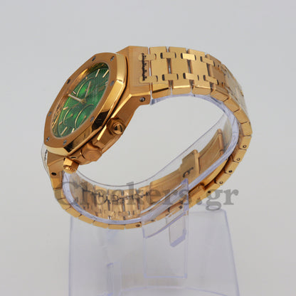 AUDEMARS PIGUET ROYAL OAK CHRONOGRAPH 41MM YELLOW GOLD GREEN DIAL 1:1