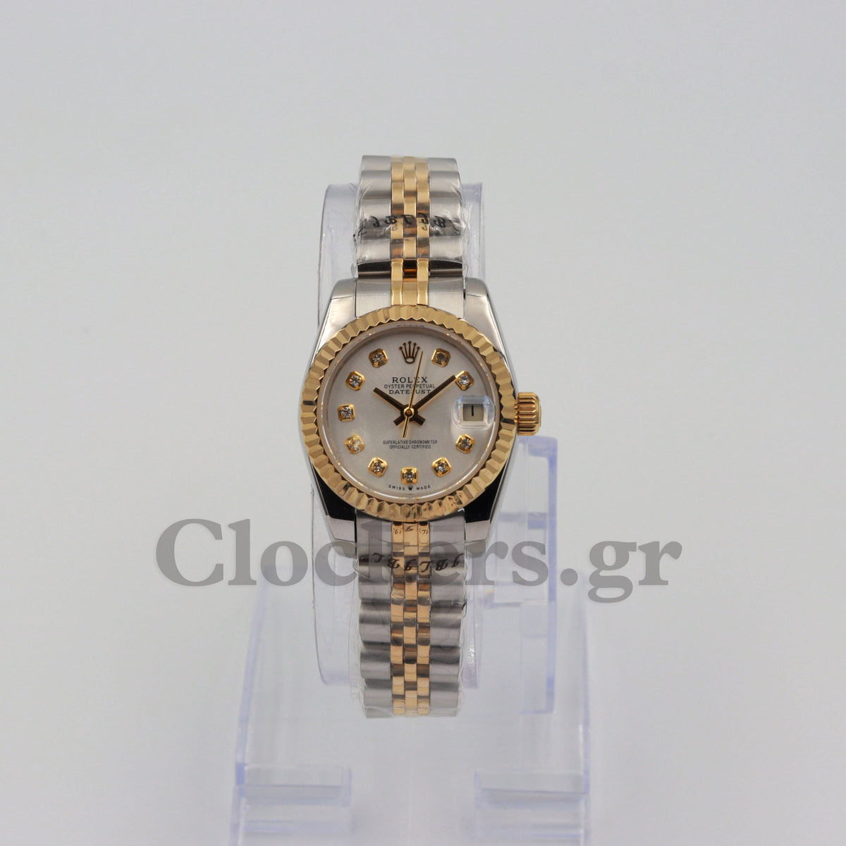 LADY DATEJUST CHAMPAGNE 28MM DIAL STEEL AND 18K YELLOW GOLD OYSTER2-TONE WATCH