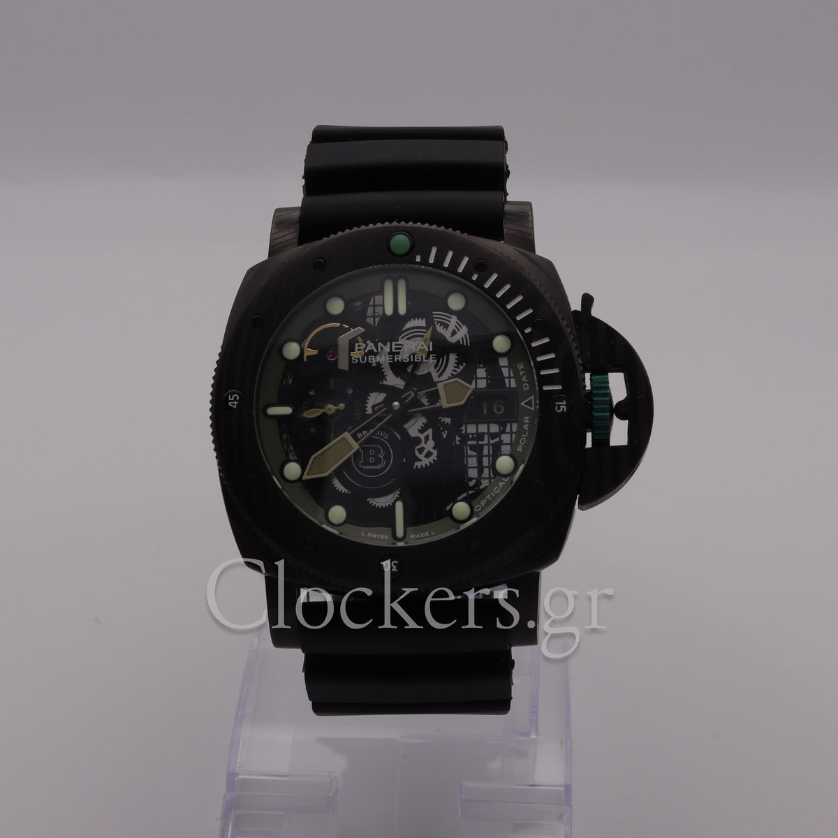 Panerai Submersible S Brabus Carbotech Black and Green Dial PAM01283