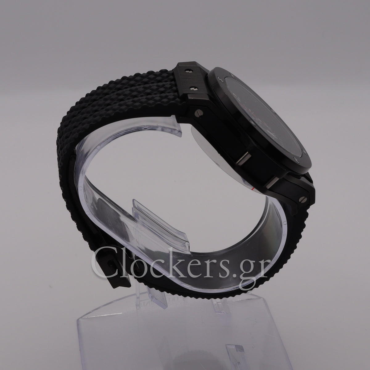 HUBLOT BIG BANG BLACK DIAL BLACK CASE BLACK RUBBER BRACELET