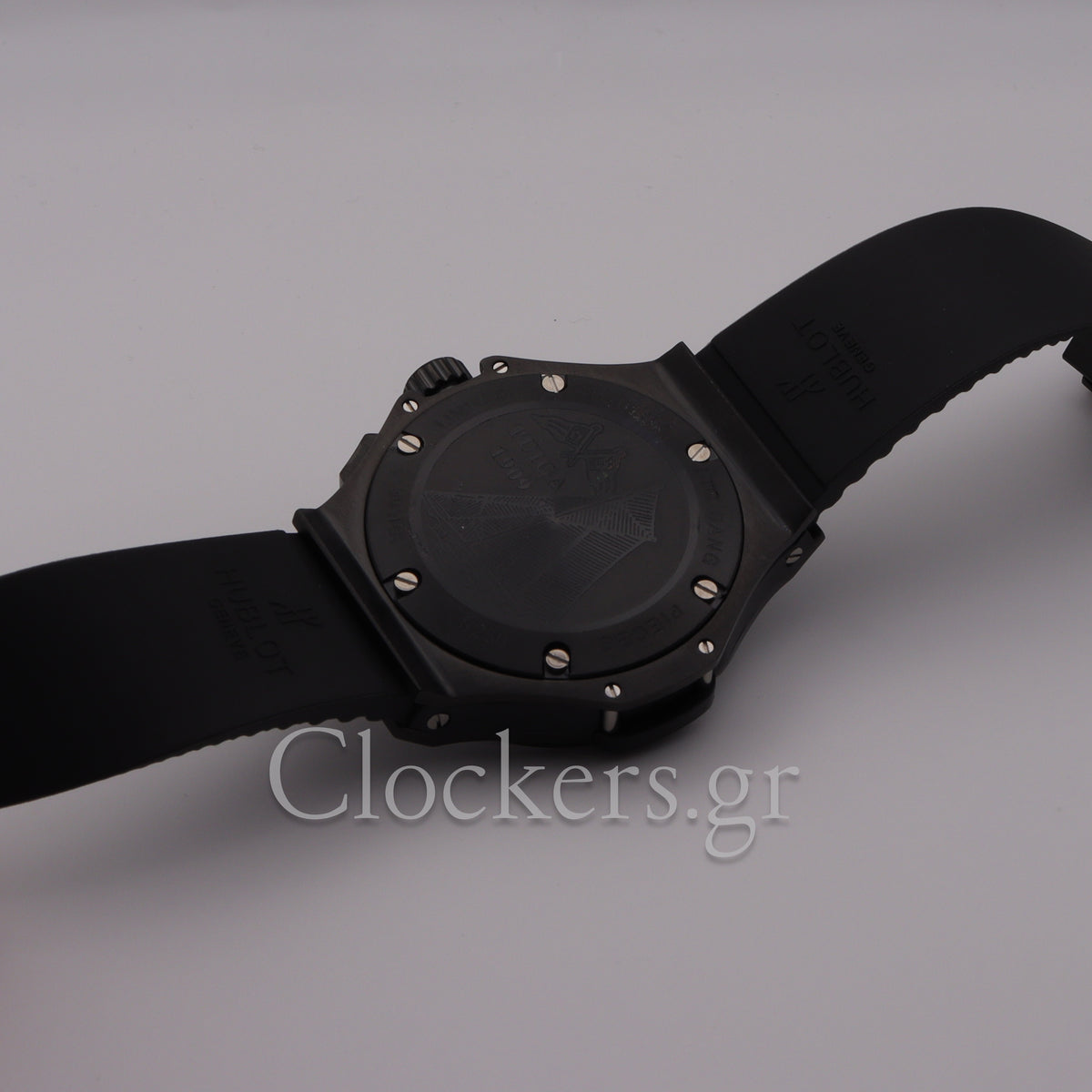 HUBLOT BIG BANG BLACK DIAL BLACK CASE BLACK RUBBER BRACELET