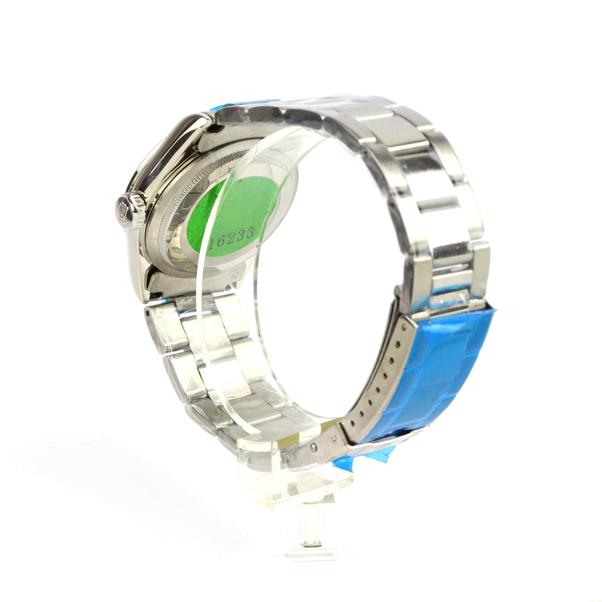 DATEJUST 36MM SS WHITE GOLD OYSTER SALMON DIAL DIAMONDS MARKERS