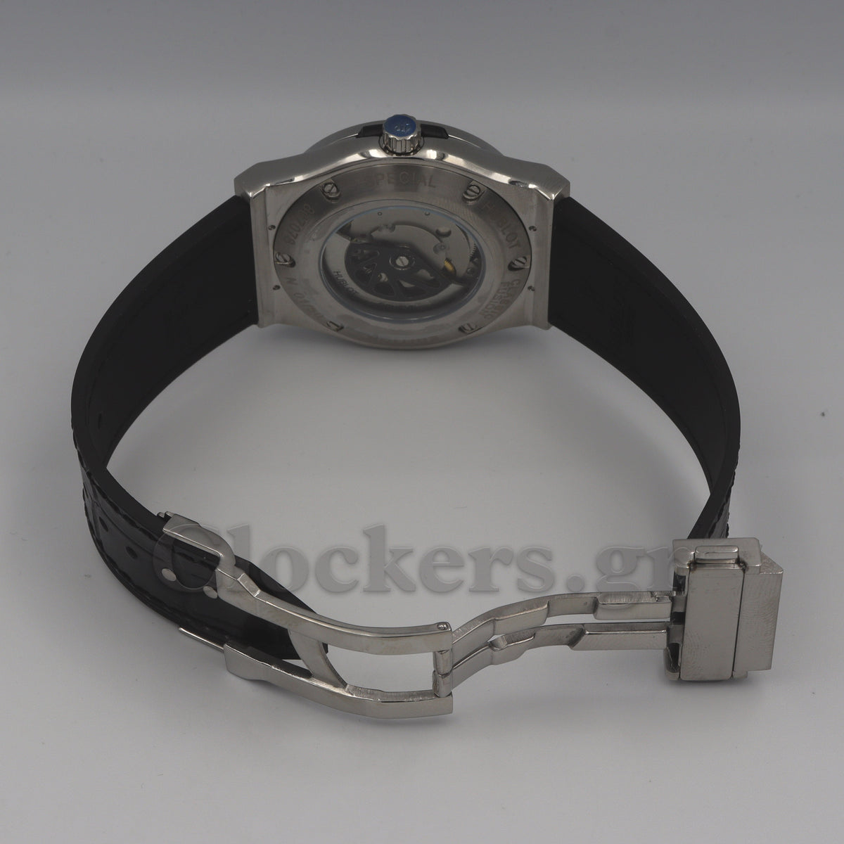 HUBLOT CLASSIC FUSION KING  WATCH - 42 MM - BLACK DIAL - SS BLACK RUBBER  STRAP