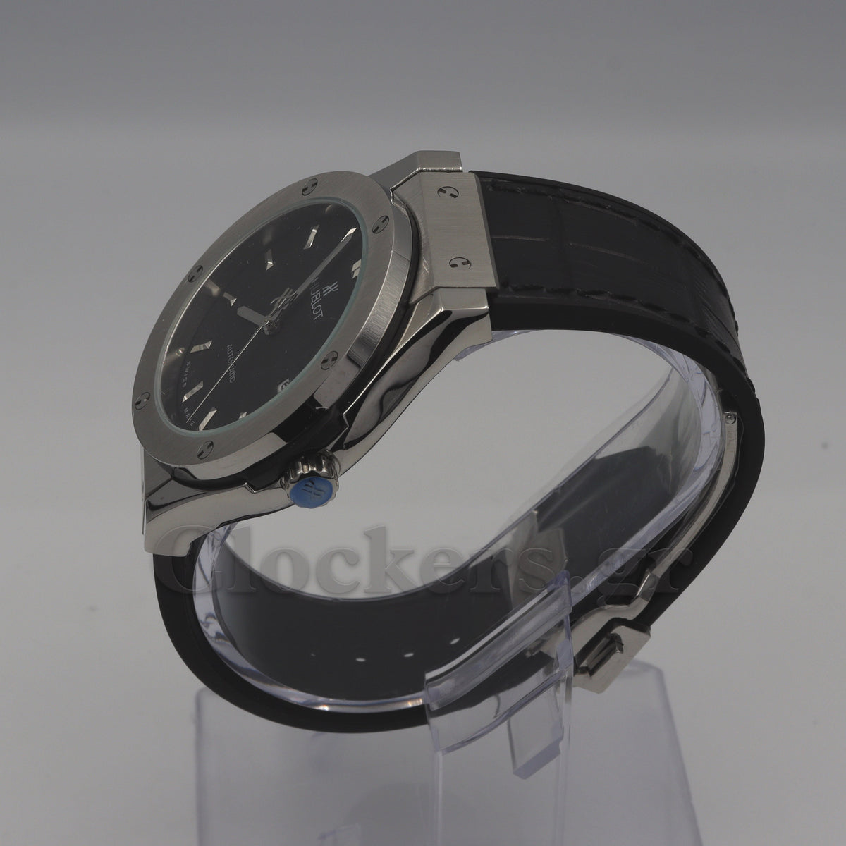 HUBLOT CLASSIC FUSION KING  WATCH - 42 MM - BLACK DIAL - SS BLACK RUBBER  STRAP