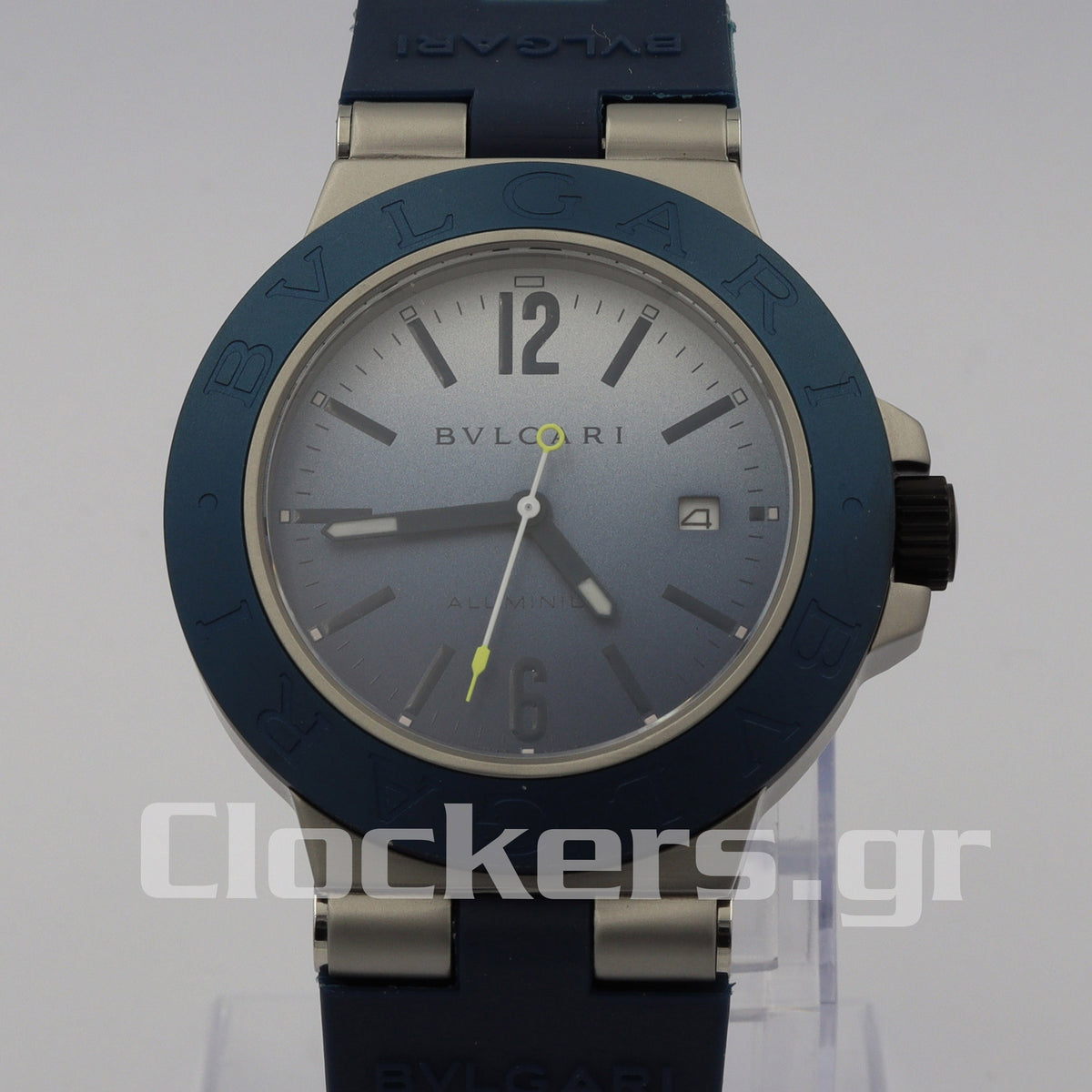 BVLGARI ALUMINIUM 40MM RUBBER BEZEL BLUE 1:1